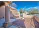 Landscaped front yard with decorative rock and shrubs, featuring a column entryway at 9001 Marble Dr, Las Vegas, NV 89134