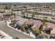 A lush single-Gathering house is shown from an aerial view at 9809 Gerald Ct, Las Vegas, NV 89134