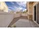 Private backyard featuring a gravel area and a concrete patio for outdoor enjoyment at 1292 Large Cap Dr # 3, Henderson, NV 89074