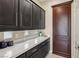 A pantry is complete with counter space and cabinetry, providing plentiful storage and organization at 2690 Grassy Spring Pl, Las Vegas, NV 89135
