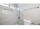 Newly renovated shower with rain shower head and built in niche at 3243 Savalli St # D, Las Vegas, NV 89102