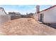 Large backyard with block wall and room to add your own design at 4142 Forestville St, North Las Vegas, NV 89032