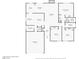 Floor plan of 5050 Grandview Drive in Las Vegas highlighting layout with kitchen, living areas, bedrooms and garage at 5050 Grandview Dr, Las Vegas, NV 89120