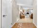 Bright living room with modern flooring, paint, and a fireplace at 5050 Grandview Dr, Las Vegas, NV 89120