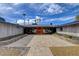 Stunning front exterior showcasing modern design and desert landscaping against a beautiful blue sky at 723 Spanish Dr, Las Vegas, NV 89110