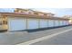 View of multiple detached garages for tenant parking in a well-maintained community at 833 Aspen Peak Loop # 712, Henderson, NV 89011