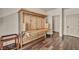 Bedroom features a Murphy bed with a built in desk and walk in closet at 9781 Arcadian Estate Ct, Las Vegas, NV 89141