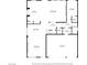 Detailed floor plan of the home showing layout of kitchen, living spaces, bedrooms, and bathrooms at 9781 Arcadian Estate Ct, Las Vegas, NV 89141