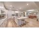 Contemporary kitchen featuring a large island, stainless steel appliances, and an open concept layout at 12356 Grey Dunes Ave, Las Vegas, NV 89138