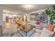 Spacious living area with an open layout, connecting to the kitchen, dining area, and outdoor patio at 12356 Grey Dunes Ave, Las Vegas, NV 89138