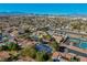 Beautiful community featuring a pool, tennis court, and lush landscaping under a clear blue sky at 1561 Doran Dr, Las Vegas, NV 89123