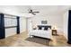 This is a spacious room with wood-look floors and accent lighting at 2205 Santa Clara Dr, Las Vegas, NV 89104