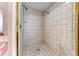 Clean, tiled stand up shower at 241 E Country Club Dr, Henderson, NV 89015