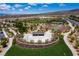 Scenic view of a community park featuring lush landscaping, a gazebo, and walking trails at 2653 Rimbaud St, Henderson, NV 89044