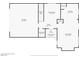 Detailed first floor plan of the home showing kitchen, living room, garage, and entry at 2653 Rimbaud St, Henderson, NV 89044