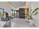 Spacious main bedroom with tray ceiling, fireplace and wet bar at 34 Vintage Canyon St, Las Vegas, NV 89141