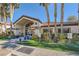 Exterior of the well-maintained clubhouse with inviting landscaping at 3574 Desert Cliff St # 204, Las Vegas, NV 89129