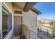 Front door view with a scenic neighborhood backdrop at 3574 Desert Cliff St # 204, Las Vegas, NV 89129