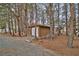 View of the shed surrounded by trees at 4021 Jesse St, Pahrump, NV 89048