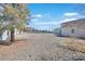 Large backyard space shows a large lot and block wall at 6120 Farm Rd, Las Vegas, NV 89131