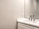 Modern bathroom vanity featuring a white countertop and a sleek faucet at 11 Canoa Hills Dr, Henderson, NV 89052