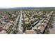 Expansive aerial view showcasing a well-maintained community with lush landscaping and convenient parking at 1201 Sulphur Springs Ln # 101, Las Vegas, NV 89128