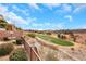 Backyard view overlooking the lush golf course at 2062 Dipinto Ave, Henderson, NV 89052