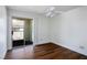 Bright bedroom with wood-look flooring and a sliding glass door to a balcony at 3550 Bay Sands Dr # 2027, Laughlin, NV 89029