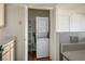 Convenient in-unit laundry closet equipped with a stacked washer and dryer set at 3550 Bay Sands Dr # 2027, Laughlin, NV 89029