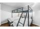 Cozy bedroom features gray bunkbeds with ladder, perfect for or guests at 4471 Dean Martin Dr # 2705, Las Vegas, NV 89103