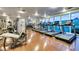 Spacious gym area with modern fitness equipment and floor-to-ceiling windows at 4471 Dean Martin Dr # 2705, Las Vegas, NV 89103