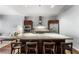Bright kitchen featuring an expansive island with seating, stainless steel appliances, and sleek cabinetry at 4471 Dean Martin Dr # 2705, Las Vegas, NV 89103