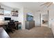 Versatile office space with stylish shelving, a desk, and contemporary decor at 4519 Stardusk Falls Ave, North Las Vegas, NV 89084