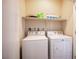 Convenient laundry room with both a washer and dryer, as well as extra storage at 5863 Corbin Ave, Las Vegas, NV 89122