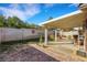 Relaxing backyard with covered patio and block wall at 8427 Green Mesa Ct, Las Vegas, NV 89147