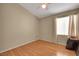 Cozy bedroom with hardwood floors and good natural light at 8427 Green Mesa Ct, Las Vegas, NV 89147