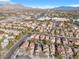 This aerial view showcases the neighborhood's layout and proximity to local shopping areas at 9836 La Vid Ct, Las Vegas, NV 89117