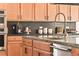 Kitchen area features stainless steel appliances, including built-in ovens and a dishwasher at 12103 Canyon Sunset St, Las Vegas, NV 89138