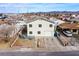 Aerial view of a home displaying landscaping, a driveway, and a residential street at 1912 Margarita Ave, Henderson, NV 89011