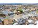 An aerial view of a vibrant neighborhood featuring diverse architectural styles and well-maintained homes in a community setting at 1912 Margarita Ave, Henderson, NV 89011