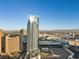 Magnificent aerial view showcasing the high-rise building with city and mountain views at 2700 Las Vegas Blvd # 809, Las Vegas, NV 89109