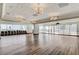 Large ballroom with hardwood floors, recessed lighting, and large windows at 2700 Las Vegas Blvd # 809, Las Vegas, NV 89109