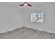 Bedroom featuring neutral walls, modern ceiling fan, and a window with a view at 3318 N Decatur Blvd # 1035, Las Vegas, NV 89130