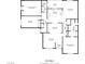 Detailed floorplan showcasing layout with dimensions for bedrooms, bathrooms, and living spaces at 3696 Monte Verde St, Las Vegas, NV 89121