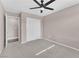 Bedroom with a ceiling fan and a closet at 4116 Free Bird Crest Ave, North Las Vegas, NV 89081