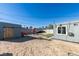 Backyard featuring a playground, large lot, partial turf, and a concrete patio at 4505 Providence Ln, Las Vegas, NV 89107