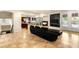 Open-concept living space with a fireplace, built-in cabinets, and seamless access to the gourmet kitchen at 4542 Grey Spencer Dr, Las Vegas, NV 89141