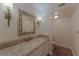 Bathroom featuring a vanity with a marble countertop at 5101 Breakers Ln, Las Vegas, NV 89113