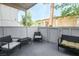 Relaxing outdoor patio with seating, perfect for enjoying the fresh air at 5326 Swenson St # 61, Las Vegas, NV 89119