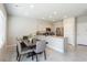 Dining room area featuring tile floors and easy access to kitchen at 7322 Glimmer Point St, North Las Vegas, NV 89084